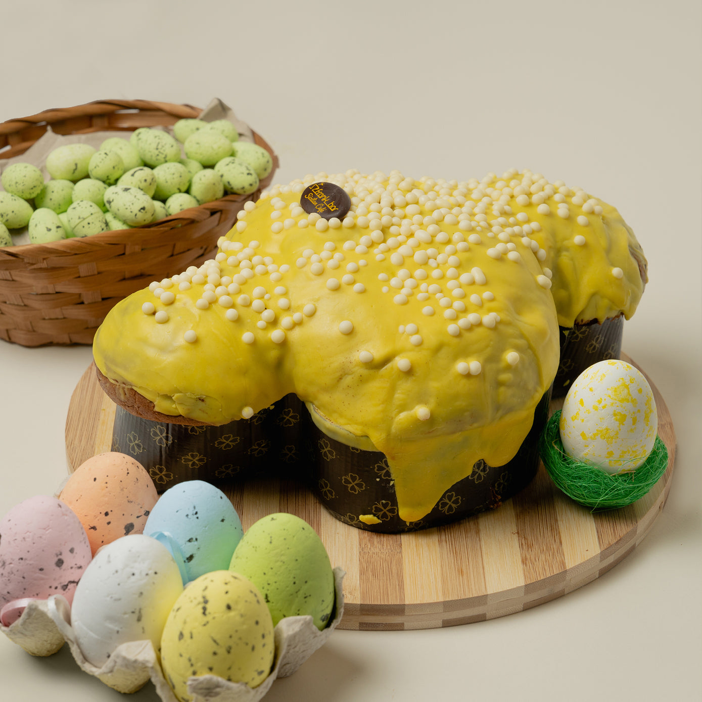 Handwerklich hergestellte Colomba gefüllt mit sizilianischer Zitronencreme (1,3 kg)