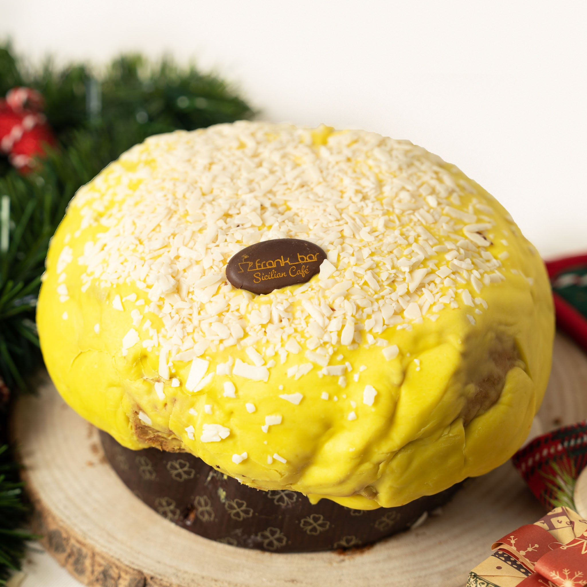 Panettone Artigianale Farcito con Crema al Limone di Sicilia (1.3kg)