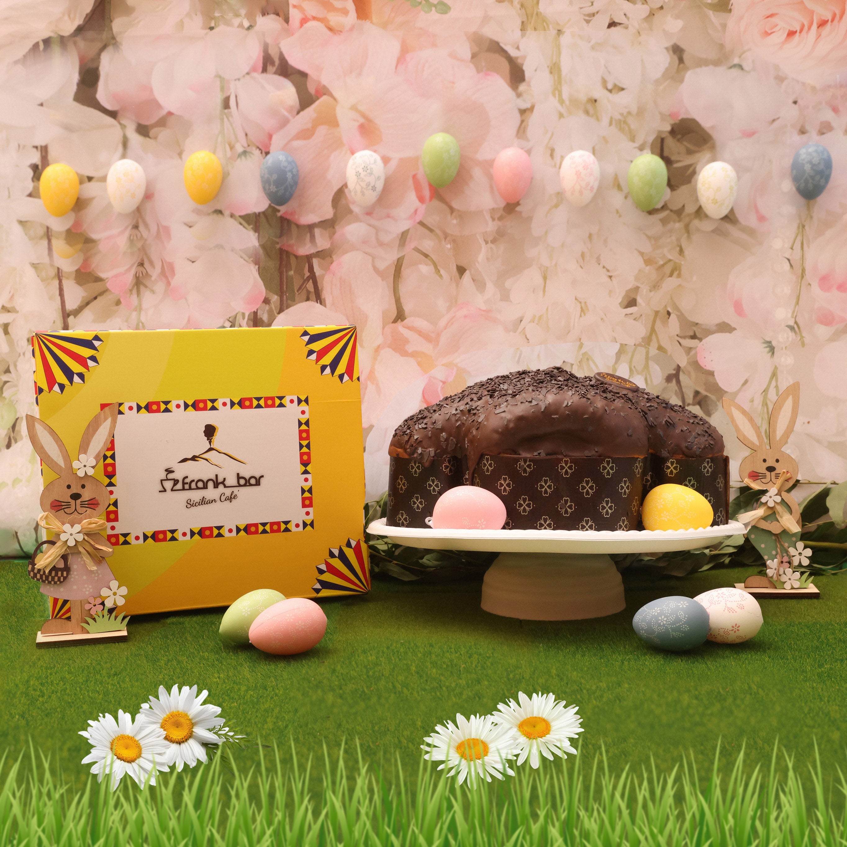 Handwerklich hergestellte Colomba gefüllt mit Schokoladencreme (1,3 kg)