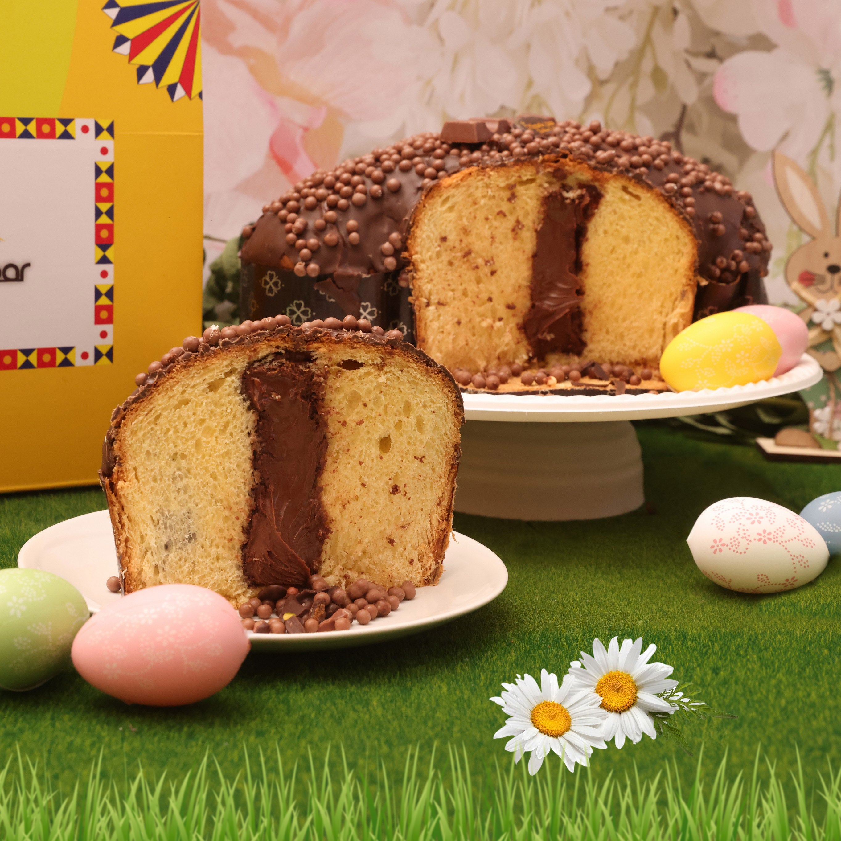 Handwerklich hergestellte Colomba gefüllt mit Schokoladenstückchen (1 kg)