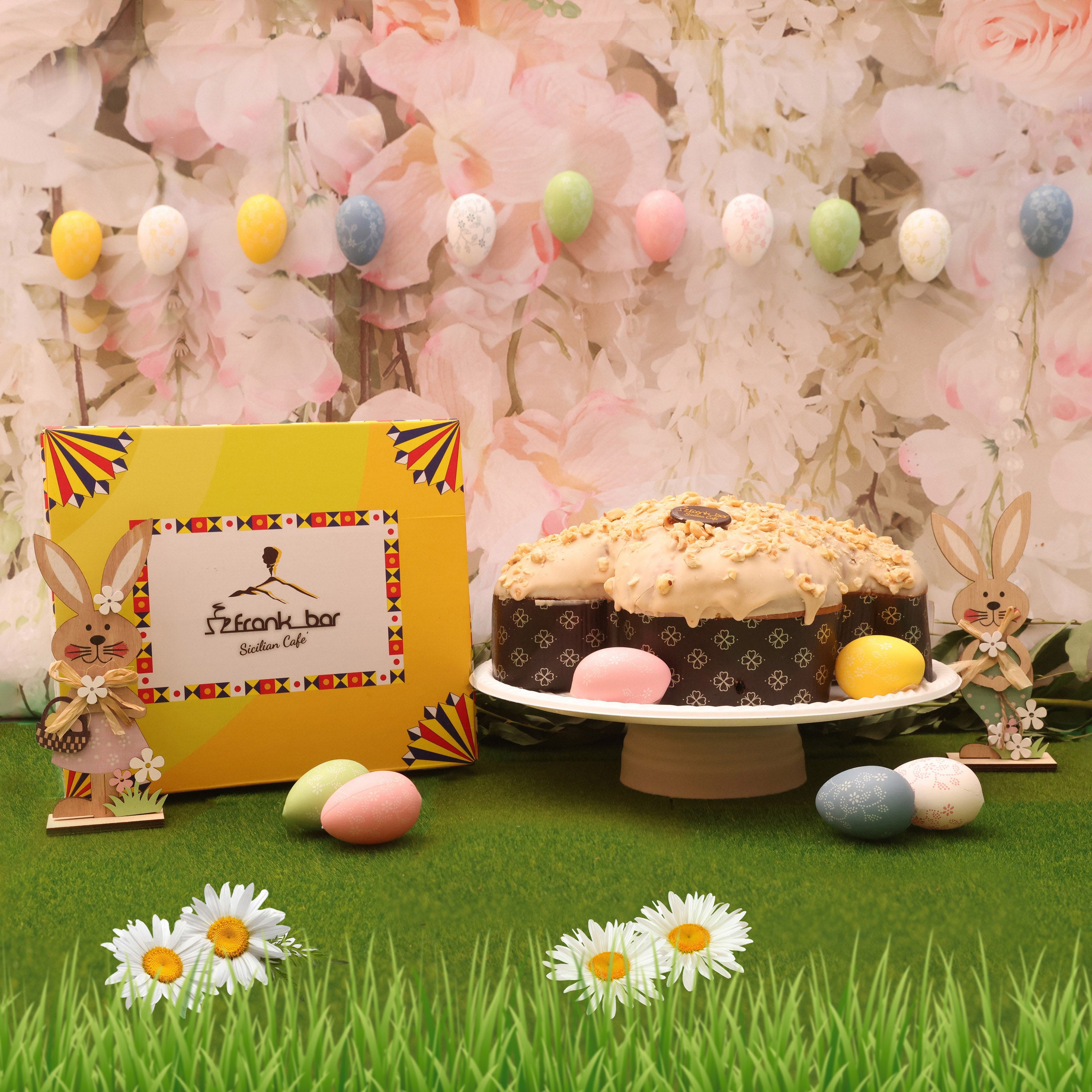 Handwerklich hergestellte Colomba gefüllt mit Haselnusscreme (1,3 kg)