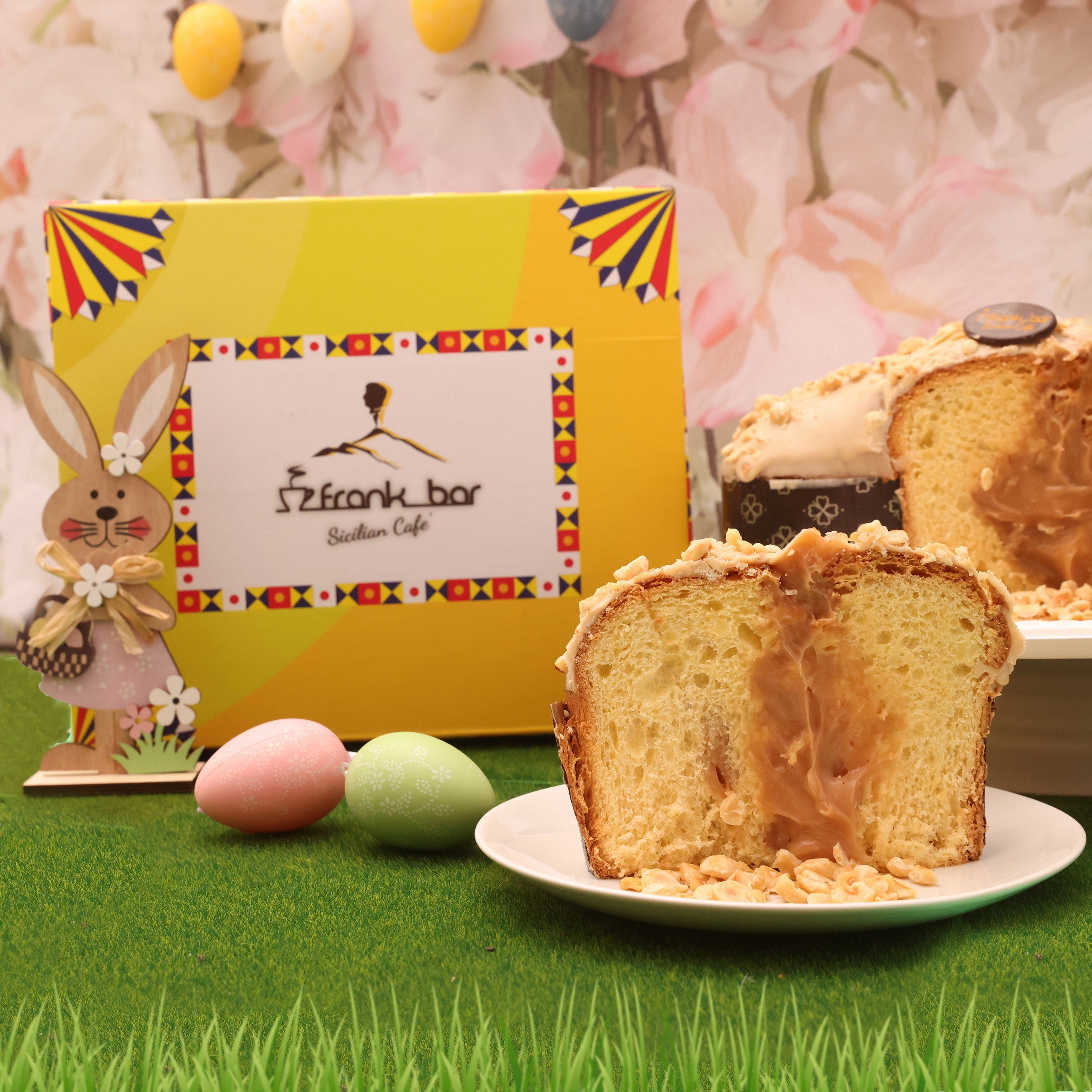 Handwerklich hergestellte Colomba gefüllt mit Haselnusscreme (1,3 kg)