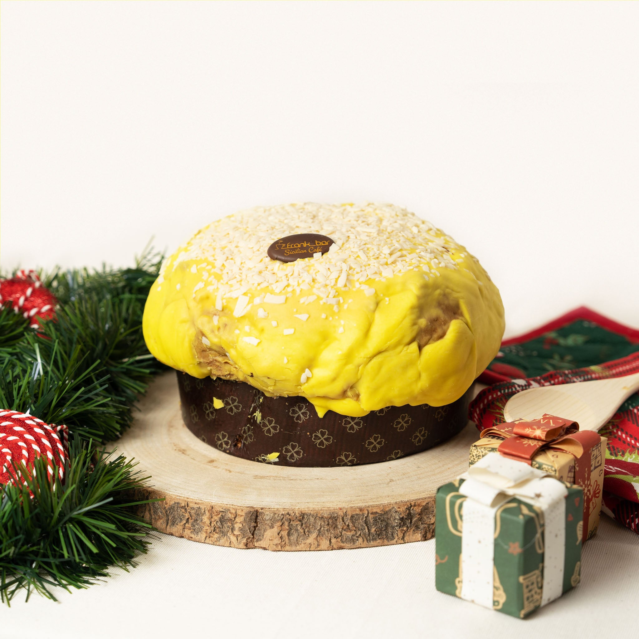 Panettone Artigianale Farcito con Crema al Limone di Sicilia (1.3kg)