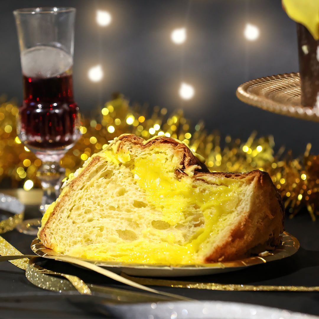 Panettone Artigianale Farcito con Crema al Limone di Sicilia (1.4kg)