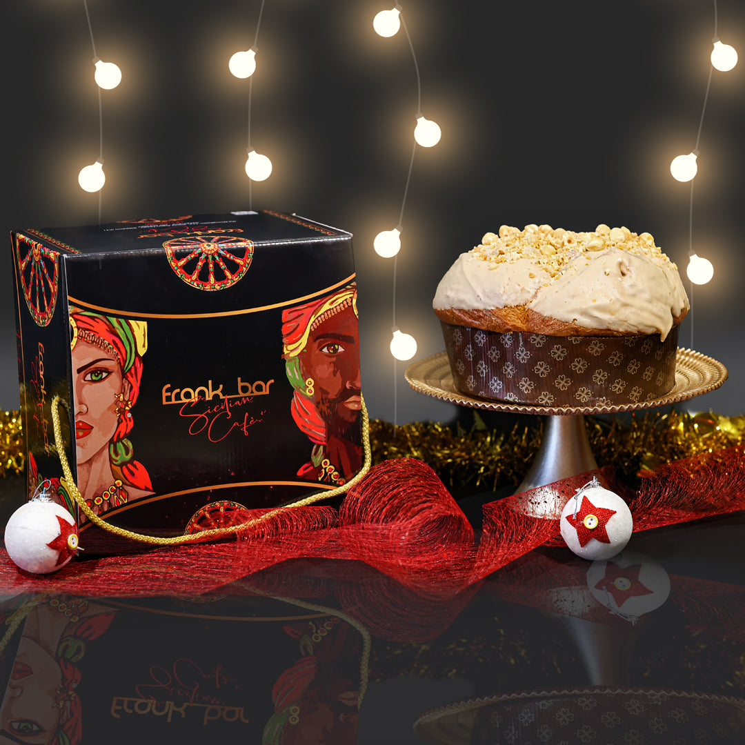 Panettone Artigianale Farcito con Crema alla Nocciola (1.4kg)